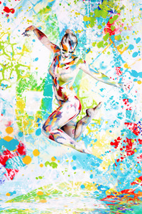 'Internationaler Tag der Farbe / International Color Day'-Bodypainting