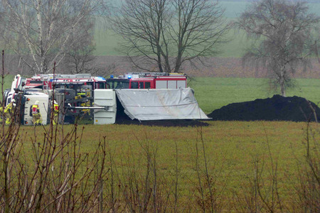 Lastwagenunfall in Eldagsen