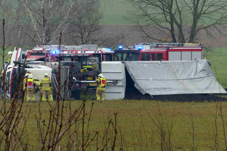 Lastwagenunfall in Eldagsen