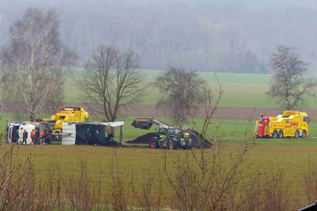 Lastwagenunfall in Eldagsen