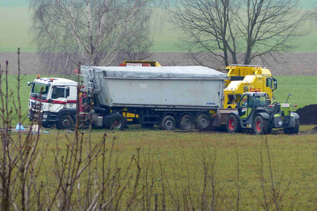 Lastwagenunfall in Eldagsen