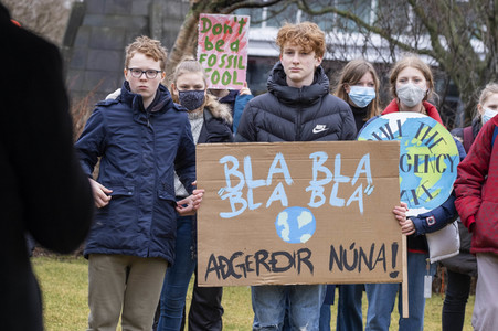 Fridays for Future Demo in Reykjavik