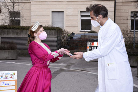 Spendenscheckübergabe an das Dr. von Haunersche Kinderspital in München