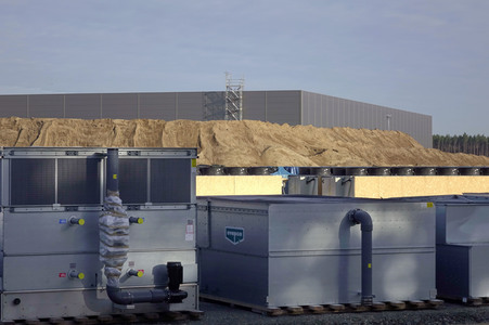 Baustelle der Tesla Gigafactory 4 in Grünheide