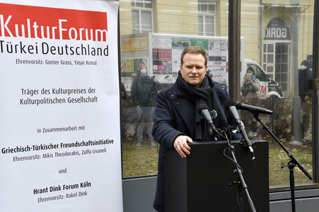 Pressekonferenz des KulturForum TürkeiDeutschland in Berlin