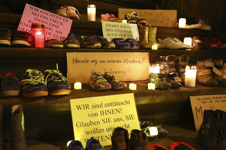 Protest gegen Schulschließungen in Görlitz