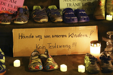 Protest gegen Schulschließungen in Görlitz