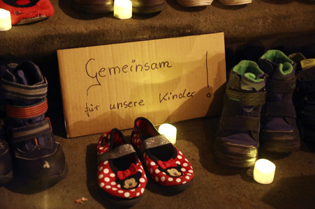 Protest gegen Schulschließungen in Görlitz