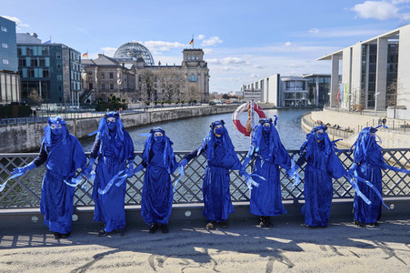 Extiction Rebellion Protest zum zum Weltwassertag