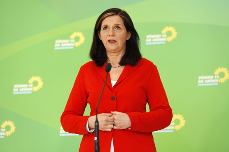 Pressestatement der Grünen in Berlin