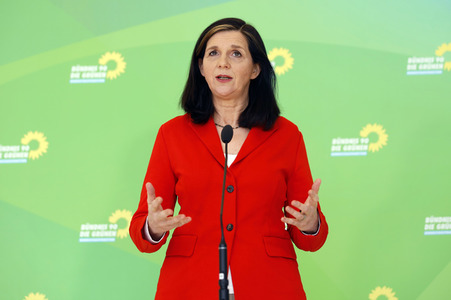 Pressestatement der Grünen in Berlin