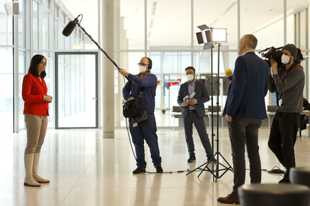 Pressestatement der Grünen in Berlin