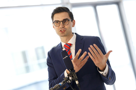 Pressestatement von Sepp Müller in Berlin