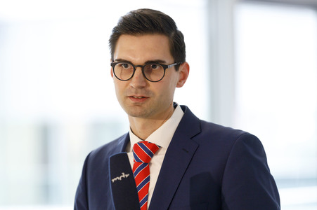 Pressestatement von Sepp Müller in Berlin