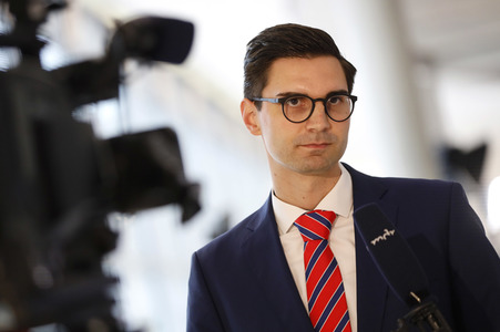 Pressestatement von Sepp Müller in Berlin