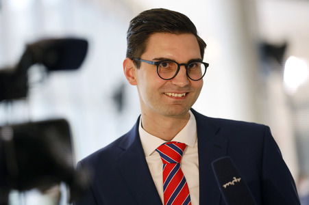 Pressestatement von Sepp Müller in Berlin