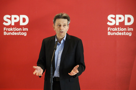 Pressestatement der SPD in Berlin