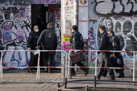 Räumung der Kiezkneipe 'Meuterei' in Berlin