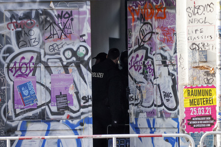 Räumung der Kiezkneipe 'Meuterei' in Berlin