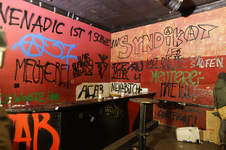 Räumung der Kiezkneipe 'Meuterei' in Berlin