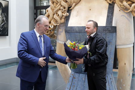 Reiner Haseloff und Marc Fromm in Berlin