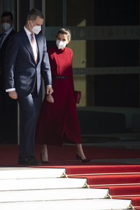 Abflug der Royals nach Andorra in Madrid