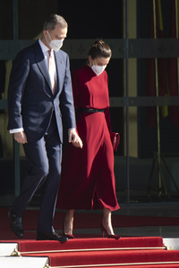 Abflug der Royals nach Andorra in Madrid