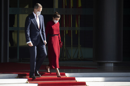 Abflug der Royals nach Andorra in Madrid