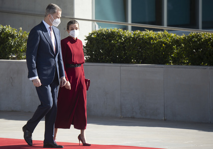 Abflug der Royals nach Andorra in Madrid