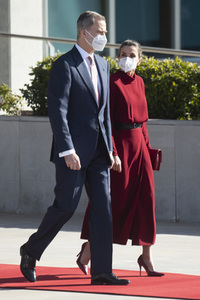 Abflug der Royals nach Andorra in Madrid