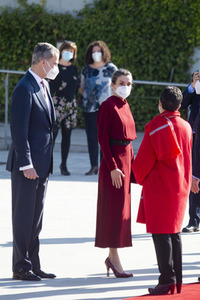 Abflug der Royals nach Andorra in Madrid