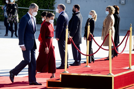 Abflug der Royals nach Andorra in Madrid