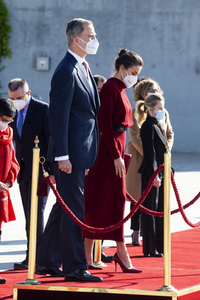 Abflug der Royals nach Andorra in Madrid