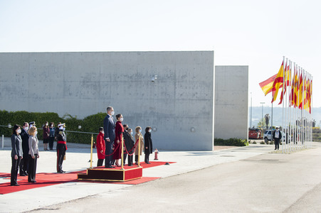 Abflug der Royals nach Andorra in Madrid