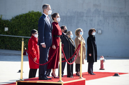 Abflug der Royals nach Andorra in Madrid