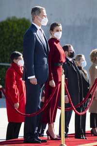 Abflug der Royals nach Andorra in Madrid