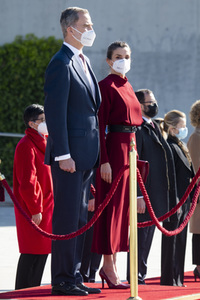 Abflug der Royals nach Andorra in Madrid