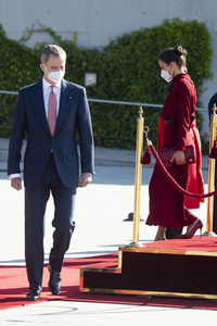 Abflug der Royals nach Andorra in Madrid