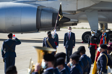 Abflug der Royals nach Andorra in Madrid