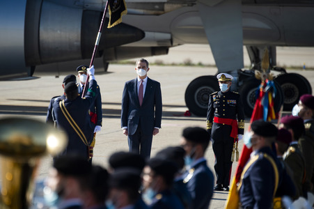 Abflug der Royals nach Andorra in Madrid