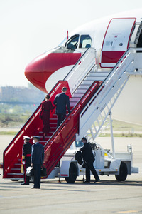 Abflug der Royals nach Andorra in Madrid