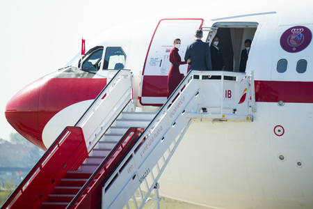 Abflug der Royals nach Andorra in Madrid