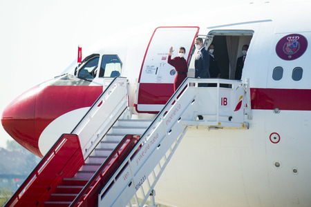 Abflug der Royals nach Andorra in Madrid