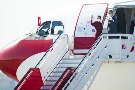 Abflug der Royals nach Andorra in Madrid