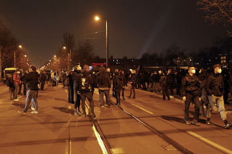 Protestaktion 'Chaos für die Meute! Tag X Demo!' in Berlin