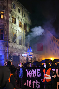 Protestaktion 'Chaos für die Meute! Tag X Demo!' in Berlin
