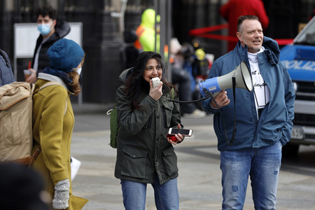Demo gegen Corona-Maßnahmen in Köln