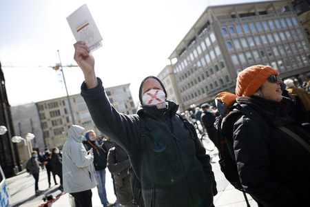 Demo gegen Corona-Maßnahmen in Köln