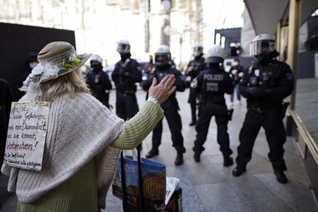 Demo gegen Corona-Maßnahmen in Köln