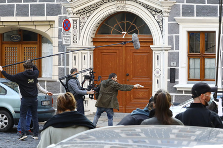 Dreharbeiten zum TV-Film 'Wolfsland' in Görlitz